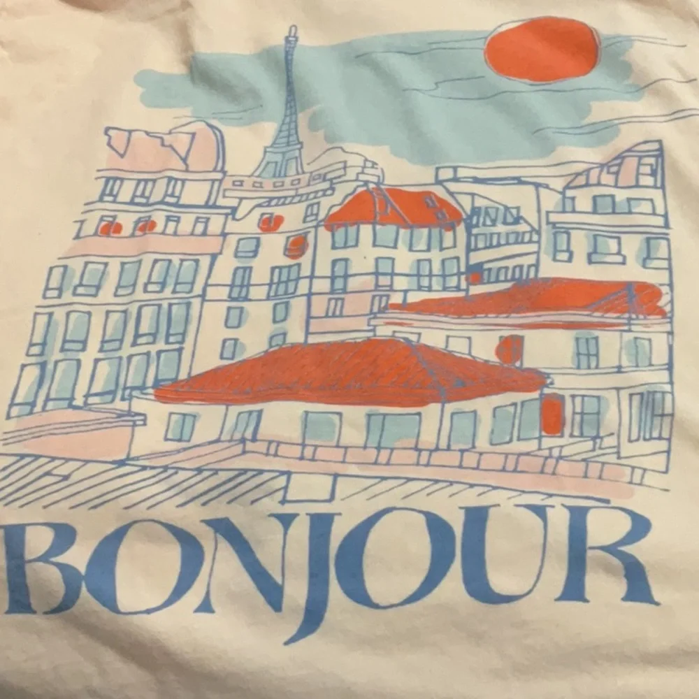 Retrobrand Top Graphic Tee Bonjour - Picture 7 of 7